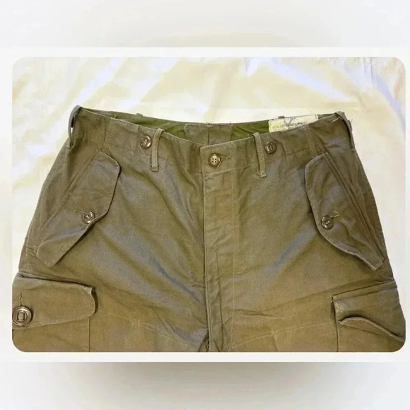 Peerless Vintage Combat  Military Trousers March 1963 Army Green Size 5 - Picture 6 of 9
